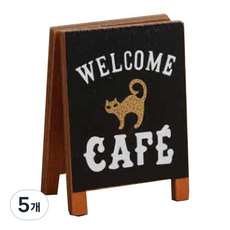 데꼴 디자인 입간판 메모홀더, WELCOMECAFE, 5개
