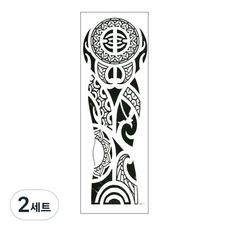 PARTY COSTUME 長袖紋身貼紙 MB-25, 單一顏色, 2套