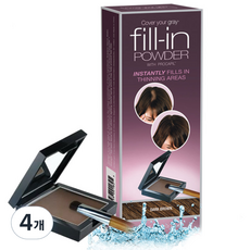 用髮粉蓋住你的灰皮, 深棕色, 4個