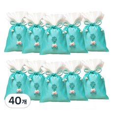 Pojangnet 傳統福袋 基本款 小, 14 翡翠色, 40個