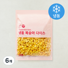 복숭아 다이스 (냉동), 6개, 1kg