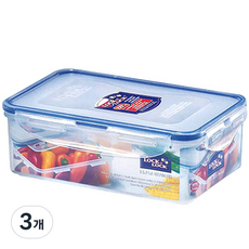 LocknLock 樂扣樂扣 經典長方形密封容器 HPL817, 3個, 1L, 1L