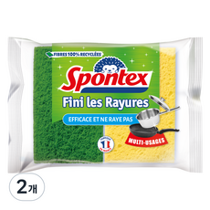 Spontex FINI LES RAYURES 柔軟磨砂海綿, 2個, 2入