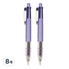 자바펜 나노&C 4 + 1 멀티펜 0.4mm, 라벤더, 8개