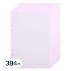 루카랩 6공 리필속지 점보 모눈 노트, 1개입, 384개