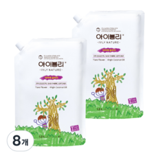 Eyevery Nature 嬰兒織物柔軟劑 Tiare 花香補充裝, 1.2L, 8個