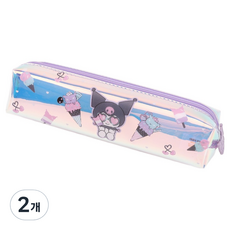 三麗鷗角色 鐳射纖薄袋型方形鉛筆盒 酷洛米, 2個, 混合色