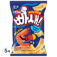 해태제과 THE 빠새 새우스낵, 55g, 5개