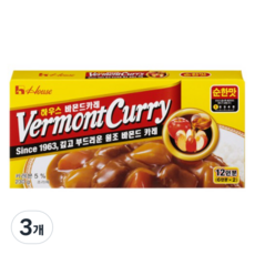 하우스 바몬드카레 순한맛, 230g, 3개