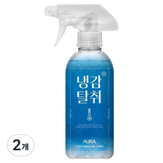 아우라 냉감탈취 섬유 스프레이 본품, 400ml, 2개