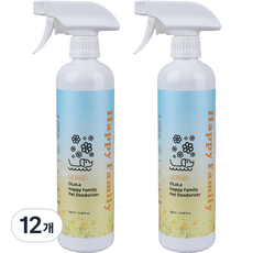 오랄라 강아지용 해피 패밀리 펫 탈취제, 500ml, 12개