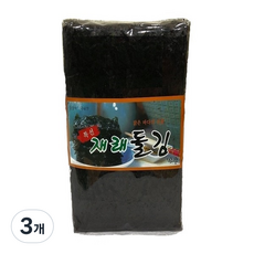 명화씨푸드 신안 돌김 100장, 300g, 3개
