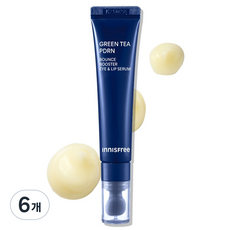 이니스프리 그린티 피디알엔 바운스 부스터 아이앤립 세럼, 15ml, 6개