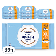 마이비데 크리넥스 클린케어 엑스라지 화장실용 물티슈 캡형, 55g, 40개입, 36개