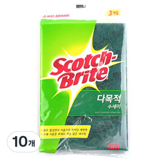 3M Scotch-Brite 百利 多用途菜瓜布 小, 10個, 3入
