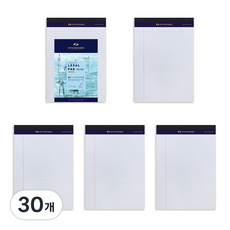 스탠다드 리갈패드 B5, WHITE, 50매, 30개