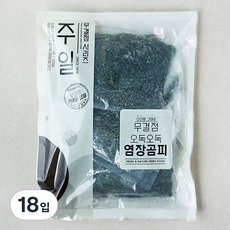 주일 무결점 오독오독 염장곰피, 200g, 18입