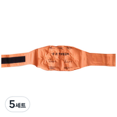 일월 면 황토 허리 냉온 찜질팩 + 전용 벨트, 5세트