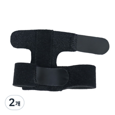 리치덕 손가락 단일 고정 보호대 원피스 블랙, 2개