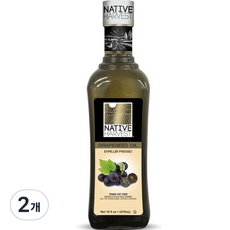 Native Harvest 未精製壓榨葡萄籽油, 473ml, 2個
