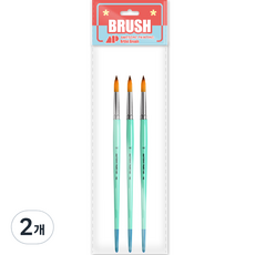 Awesome Painting 水彩畫壓克力畫兩用圓筆 圓頭筆 ROUND 3入, 18號, 2個