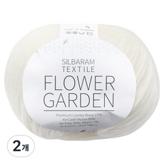 CheongsongTteugaesil 花園編織線, 2個, 301 白象牙色