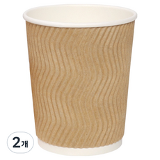 Happypack Hangyeol 一次性三層牛皮紙杯 330ml, 2個, 100入