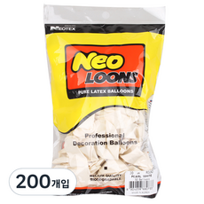 네오텍스 라운드풍선 30cm, 펄 화이트, 200개