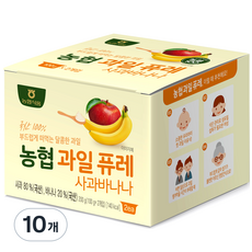 농협 과일 퓨레, 혼합맛(사과/바나나), 10개, 100g