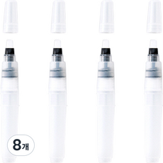 물 저장 후크라인 워터 브러쉬 04 플랫헤드, S(13 x 5 mm), 8개