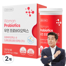 GREEN STORE 女性乳酸菌 50億CFU 女性益生菌, 2個, 30片
