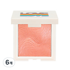 홀리카홀리카 러브후유아 크리스탈 크러쉬 하이라이터 9g, 03 코랄 쇼크, 6개