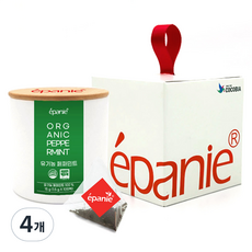 에빠니 유기농 허브차 페퍼민트 지관 선물세트, 1.5g, 4개, 10개입