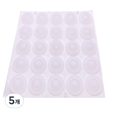 3M 범폰 미끄럼방지 스티커 반투명 A0012 25p, 5개, 투명