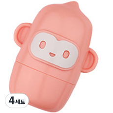 더리빙 유아용 손톱깎이 소형 4종 세트, 핑크, 4세트