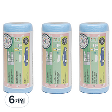 醫生日常多功能抗菌一次性絲瓜卷型藍色, 30張, 6入