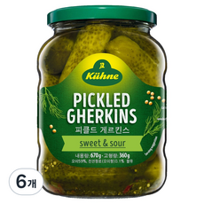 퀴네 피클드 게르킨스, 6개, 670g
