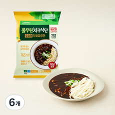 지구식단 두유면 직화 짜장면 2인분, 383g, 6개