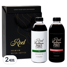 Roel 荷蘭式冷萃咖啡原液禮盒, 2套, 巴西 1L + 低咖啡因 1L