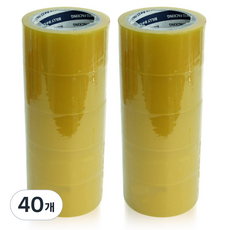 THE 堅固的輕型包裝用封箱膠帶 48mm x 50m, 40個, 透明