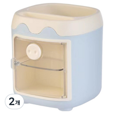 KODACHIEF 데스크정리함 15타입 8 x 11.5 x 11 cm, 블루, 2개