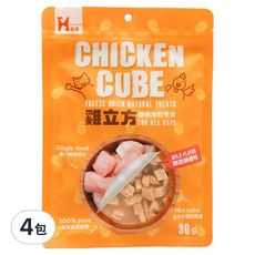 Hyperr 超躍 立方貓咪凍乾零食, 4包, 30g, 雞肉