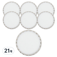 Button King 東大門鈕扣王 梳紋環氧鈕扣 13mm, 21個, 白鎳