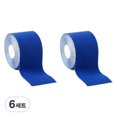 스카위즈 컬러풀 스포츠 테이프 블루 2p 세트, 6세트