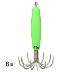 실버캐스트 쭈문어 야광 에자, 6개, 1개입