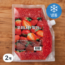 우리나라 딸기청 (냉동), 1kg, 2개