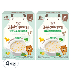 Miznco 3分鐘即食粥, 花椰菜起司口味, 4盒