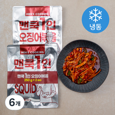 맨쿡 1인 오징어볶음 (냉동), 250g, 6개