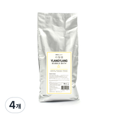 바스참 사해소금 버블바스 거품 입욕제 일랑일랑 리필용, 1kg, 4개