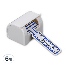 New&Look 黏貼式刮鬍刀架, 白色, 6個